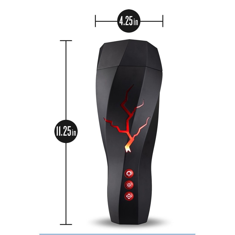 TEMPESTADE Sucção e Vibração Masturbator (49modes) e gemidos - M PARA HOMENS