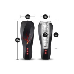 TEMPESTADE Sucção e Vibração Masturbator (49modes) e gemidos - M PARA HOMENS