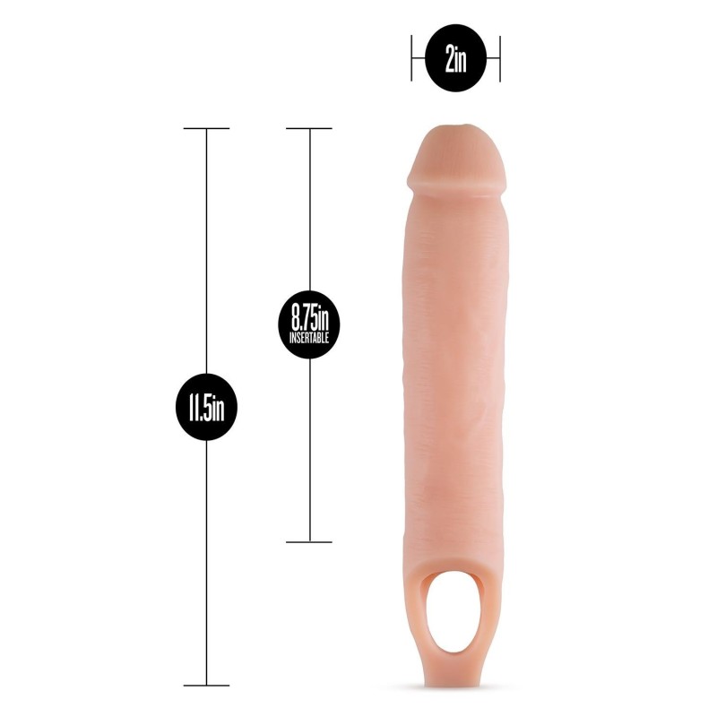 Cock Sheath cover 21cm insertable with Sensafeel