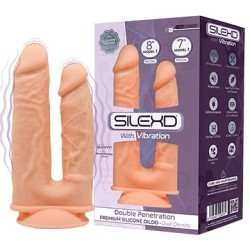 Double Penetration Rechargeable 10 modes Flesh MODEL 1 7 and 8 inches (17.5-19.5cm) - Box