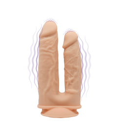 Double Penetration Rechargeable 10 modes Flesh MODEL 1 7 and 8 inches (17.5-19.5cm) - Box