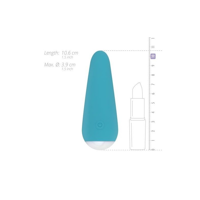 Julia - mini vibrador recarregável 10 modos 10,5x4cm