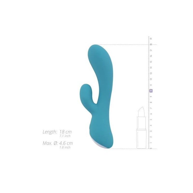 Martina - doppio vibratore Ricaricabile 10 modalità 18cm