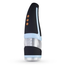 CP02 Masturbatore automatico rotante e vibrante, con voce e adattatore