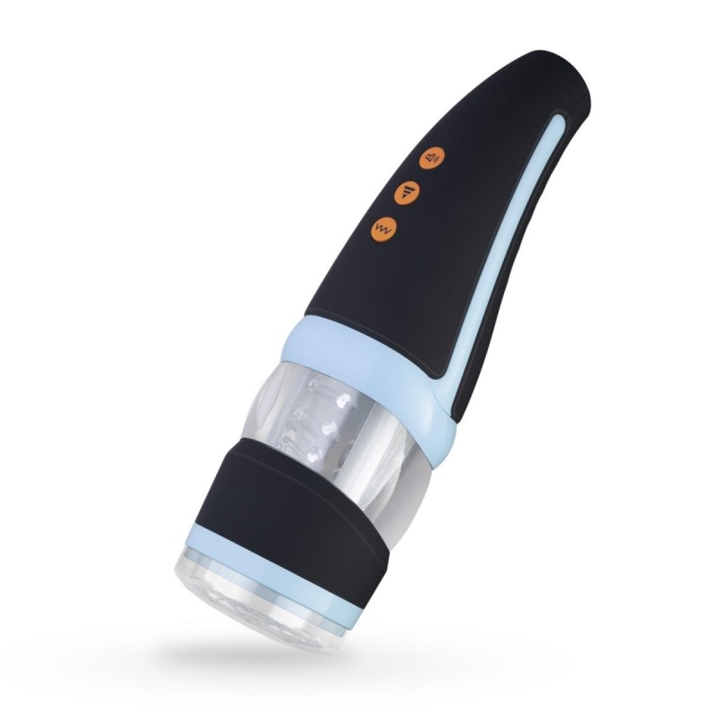 CP02 Masturbatore automatico rotante e vibrante, con voce e adattatore
