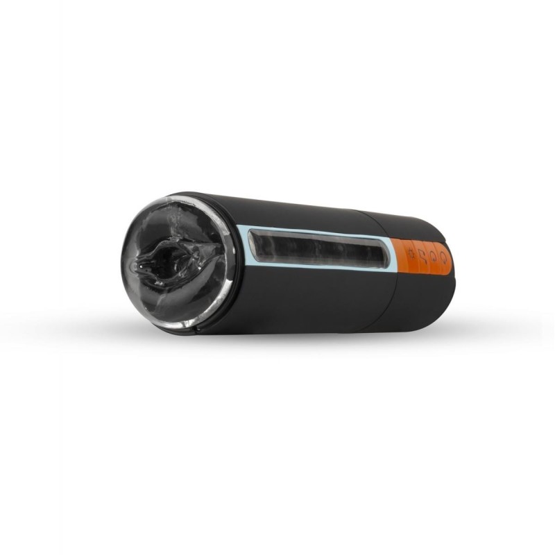 CP03 Rechargeable masturbator with vibration and suction, heat, voice, and adapter
