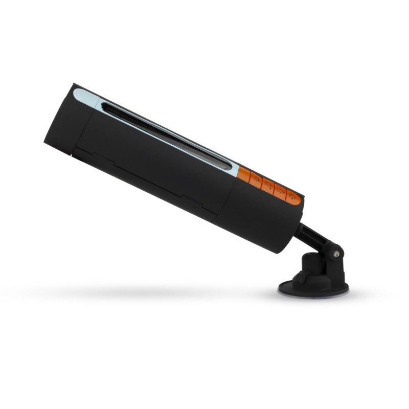 CP03 Rechargeable masturbator with vibration and suction, heat, voice, and adapter