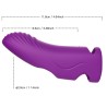 Télécommande à doigts vibrants Aurora Lilas Rechargeable 9 modes