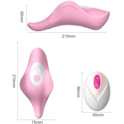 Impulse Pink Thong Vibrator Remote Control Rechargeable 9 Modes Fuchsia