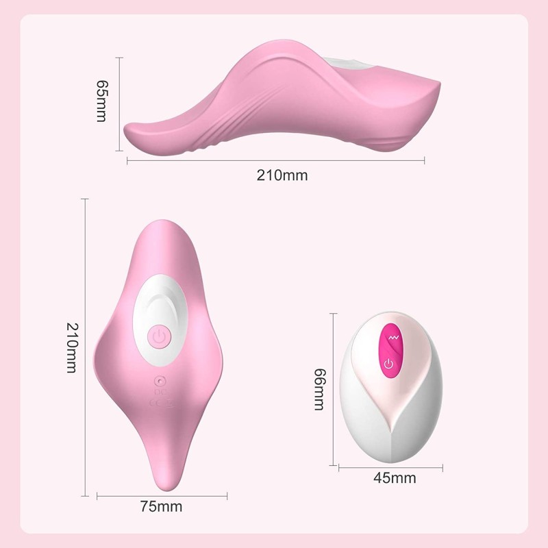 Impulse Pink Thong Vibrateur Télécommande Rechargeable 9 Modes Fuchsia