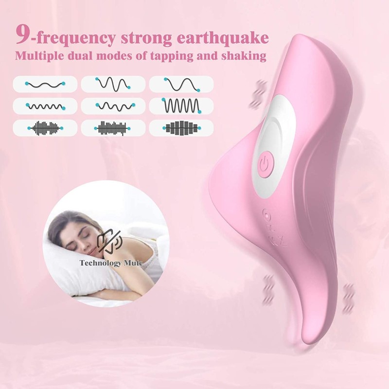 Impulse Pink Thong Vibrateur Télécommande Rechargeable 9 Modes Fuchsia
