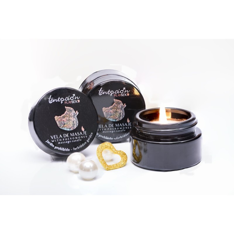 BOUGIE DE MASSAGE DE JARDIN INTERDITE AVEC PHÉROMONES 20ML
