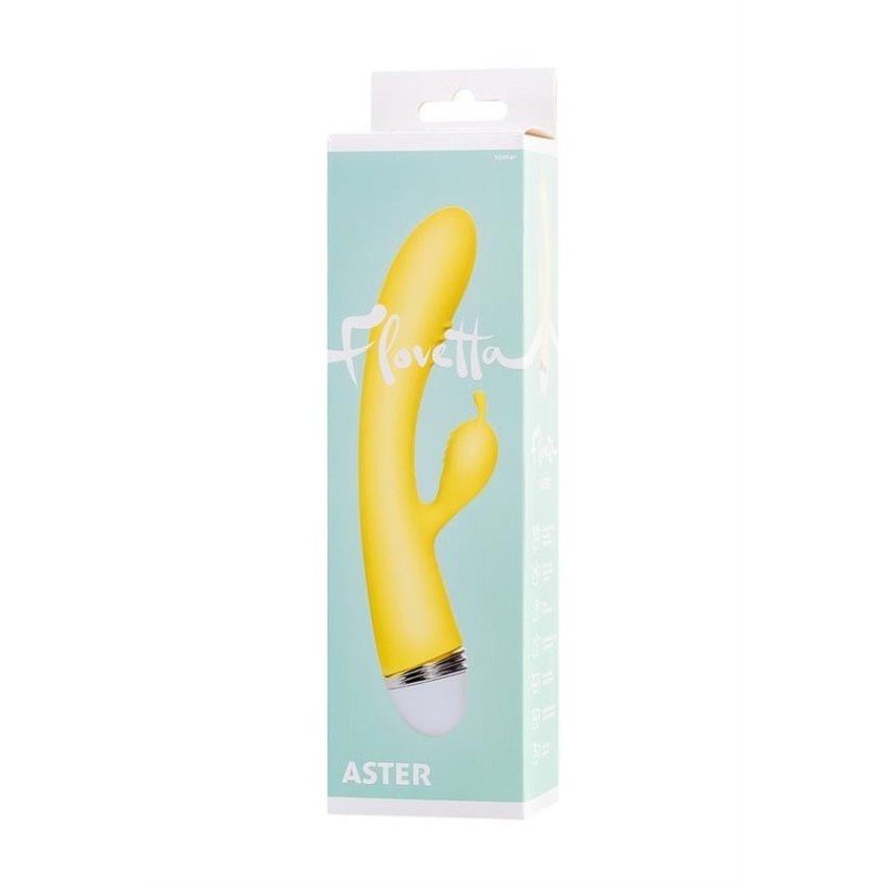 ASTER Rechargeable Silicone Vibrator 2 motors and 10 modes A-TOYS