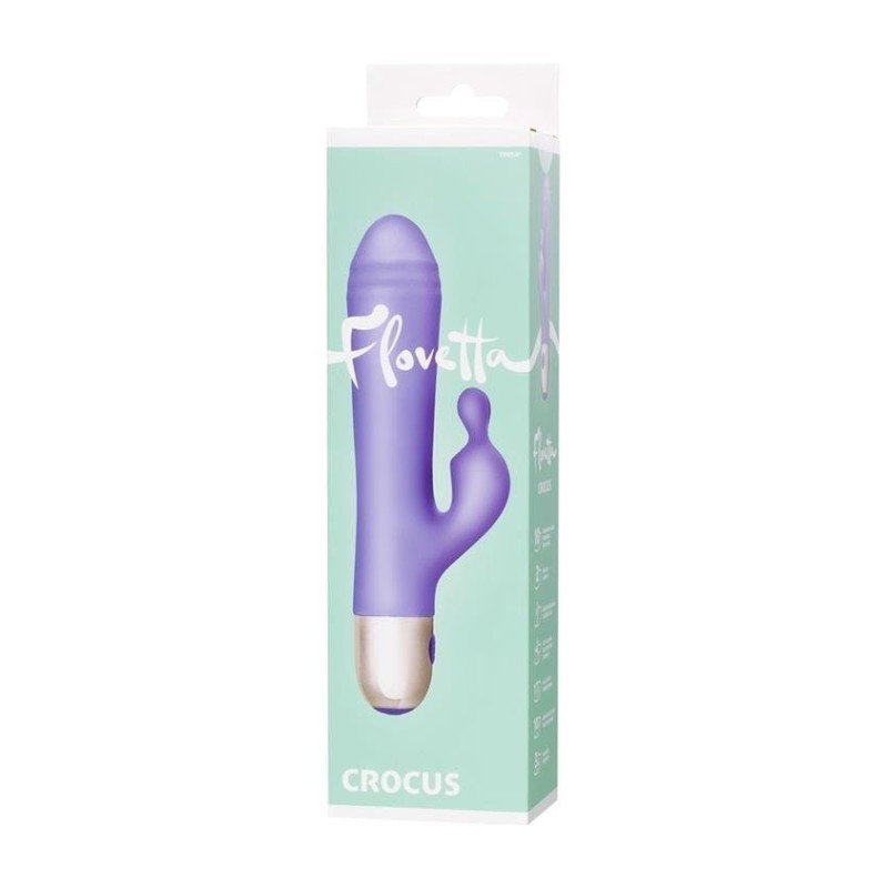 CROCUS Rechargeable Silicone Vibrator 2 motors and 10 modes A-TOYS