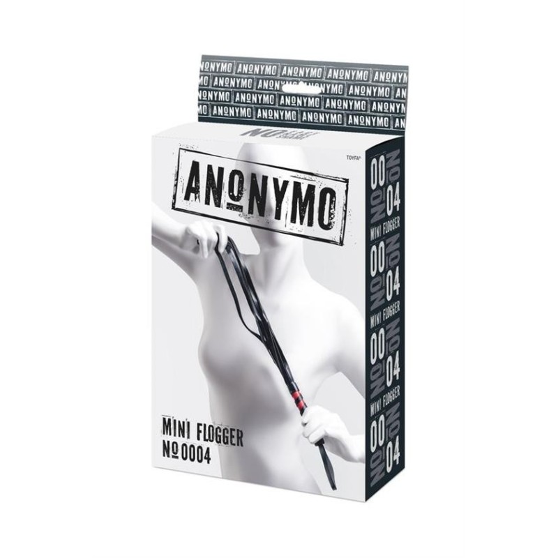 Flogger nero - rosso - 45cm ANONYMO di A-TOYS