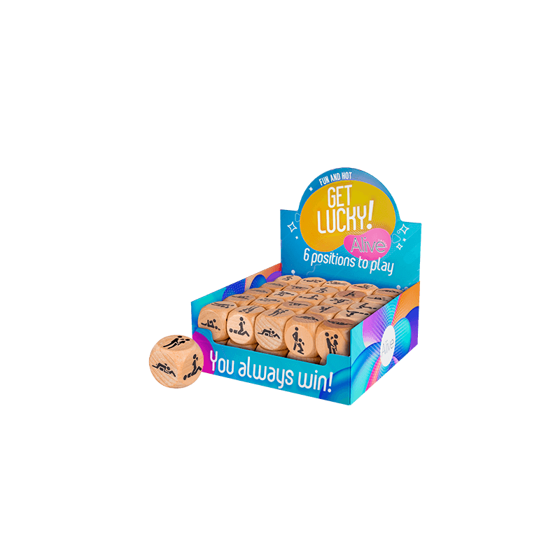 Get Lucky - Dice Sexy - dado kamasutra madera 1 ud