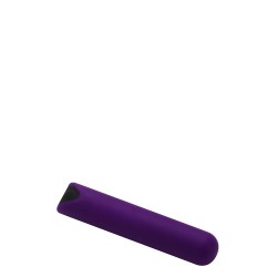 POWERFUL BULLET RECHARGEABLE 10 MODES PURPLE - Rechargeable Vibrating Bullet 10 modes