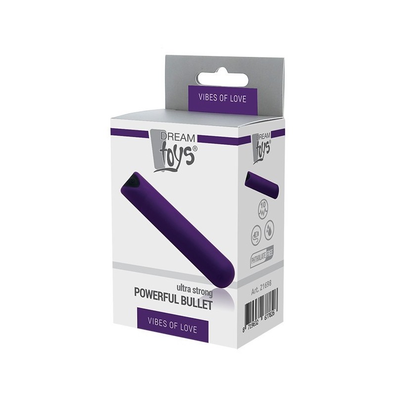 BALLE PUISSANTE RECHARGEABLE 10 MODES VIOLET - Balle vibrante rechargeable 10 modes