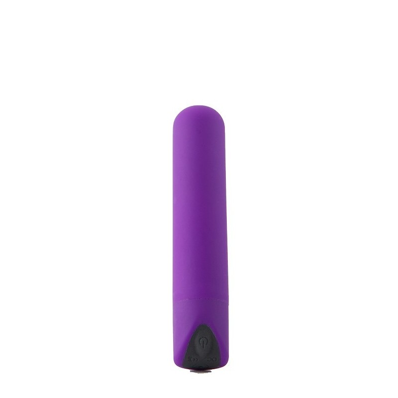 POWERFUL BULLET RECHARGEABLE 10 MODES PURPLE - Rechargeable Vibrating Bullet 10 modes