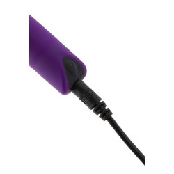 POTENTE BULLET RICARICABILE 10 MODALITÀ PURPLE - Proiettile vibrante ricaricabile 10 modalità