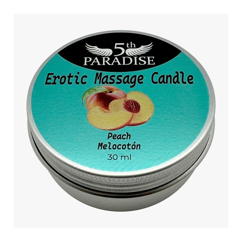 Mini Pfirsich Massagekerze 30ml - 5th paradise