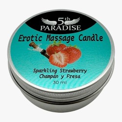 Mini Vela Masaje Champán y Fresa 30ml - 5th Paradise