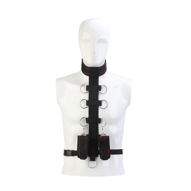 BLAZE SET OF MOVEMENT RESTRAINT WITH COLLAR AND HANDCUFFS