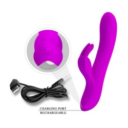 Dylan Rosa Waving Rechargeable 3 motors - 4 waving modes and 7 vibration modes