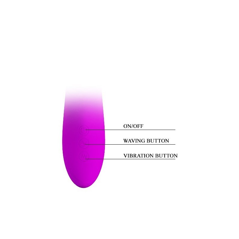 Dylan Rosa Waving Rechargeable 3 moteurs - 4 modes d’ondulation et 7 modes de vibration