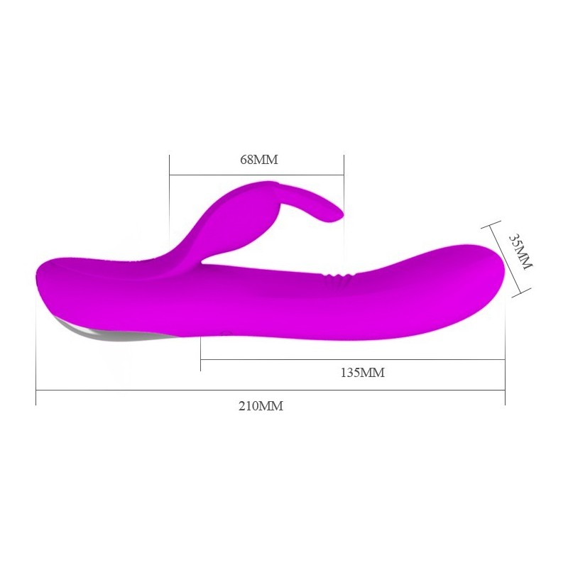 Dylan Rosa Waving Rechargeable 3 moteurs - 4 modes d’ondulation et 7 modes de vibration