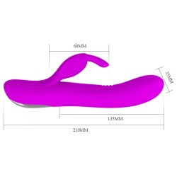 Dylan Rosa Waving Rechargeable 3 moteurs - 4 modes d’ondulation et 7 modes de vibration