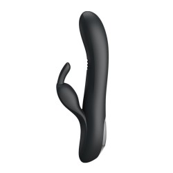 Dylan Black Waving Wiederaufladbare 3 Motoren - 4 Wellenmodi und 7 Vibrationsmodi