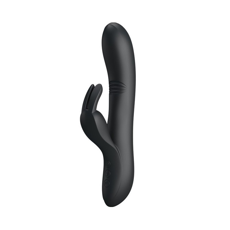Dylan Black Waving Rechargeable 3 motors - 4 waving modes and 7 vibration modes
