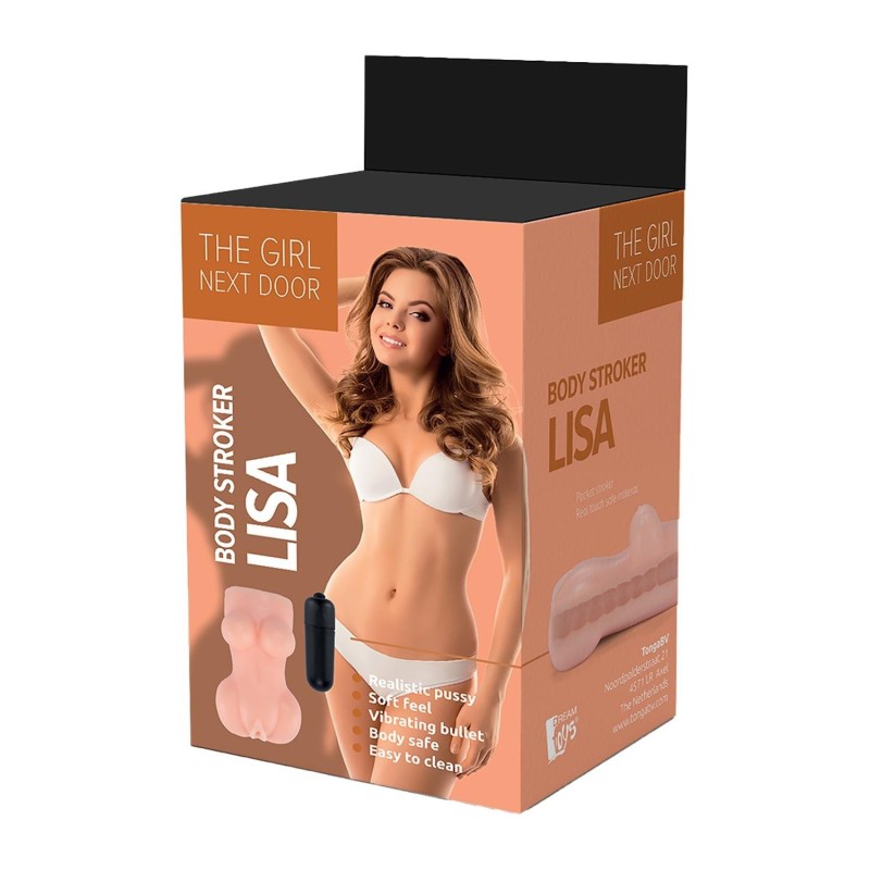 LISA - masturbador con forma de cuerpo con vibración - THE GIRL NEXT DOOR