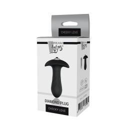 Diamond Anal Plug con vibración 10x3cm CHEEKY LOVE