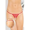Tanga Rojo Abierto Decorado 2460 S-L