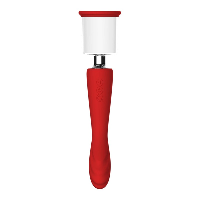 RIVOLUZIONE ROSSA GEORGIA. Vibratore - aspiratore, 2 motori. Ricaricabile