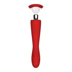 RÉVOLUTION ROUGE GÉORGIE. Vibrateur - aspiration, 2 moteurs. Rechargeable