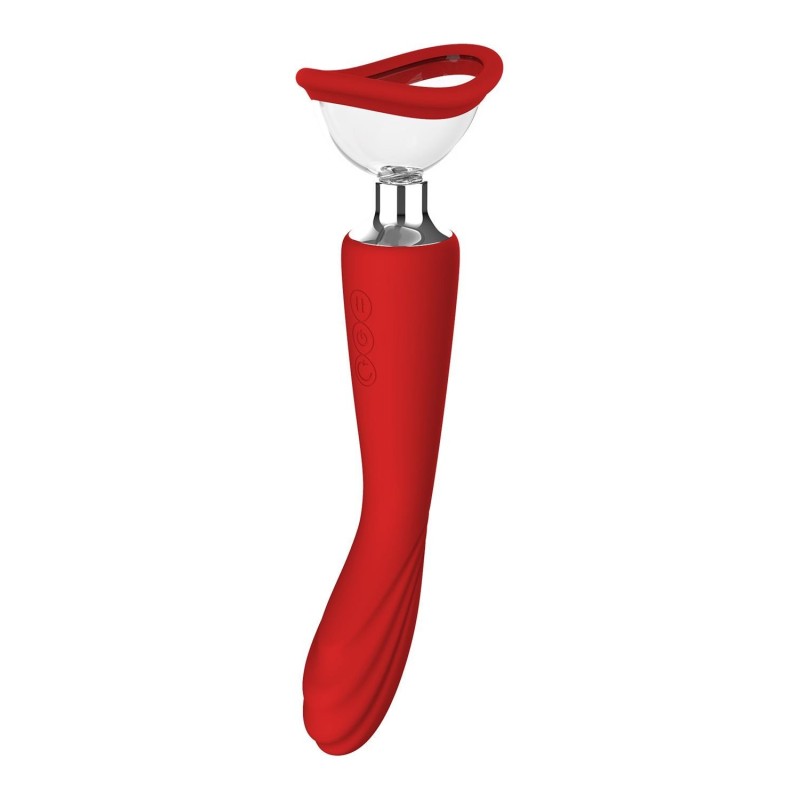 RÉVOLUTION ROUGE GÉORGIE. Vibrateur - aspiration, 2 moteurs. Rechargeable