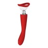 RÉVOLUTION ROUGE GÉORGIE. Vibrateur - aspiration, 2 moteurs. Rechargeable