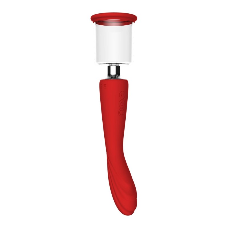 ROTE REVOLUTION GEORGIEN. Vibrator - Absauger, 2 Motoren. Wiederaufladbar