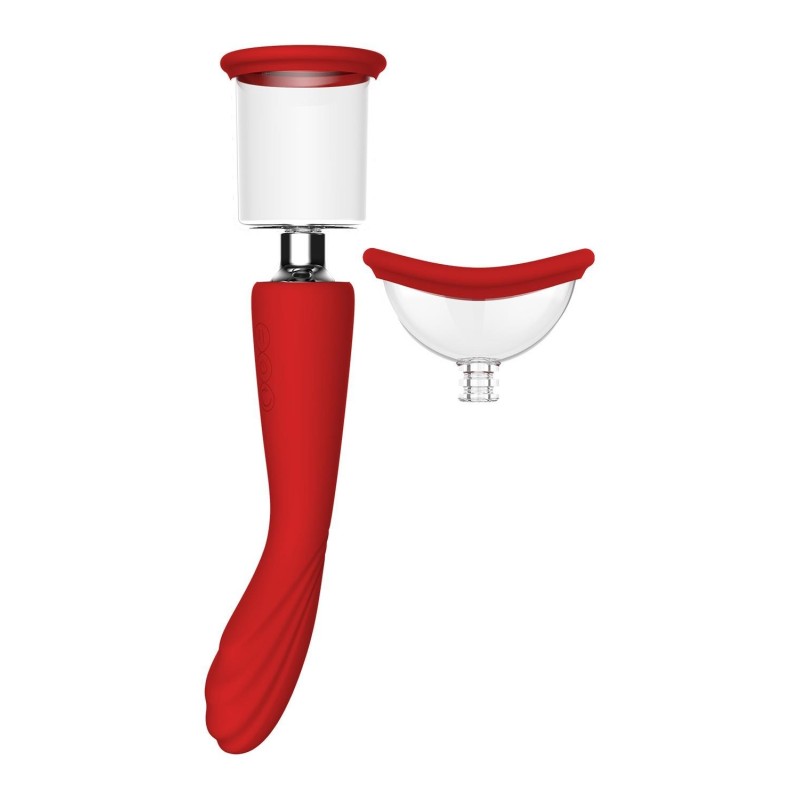 RED REVOLUTION GEORGIA. Vibrator - suctioner, 2 motors. Rechargeable