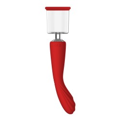 RED REVOLUTION GEORGIA. Vibrator - suctioner, 2 motors. Rechargeable