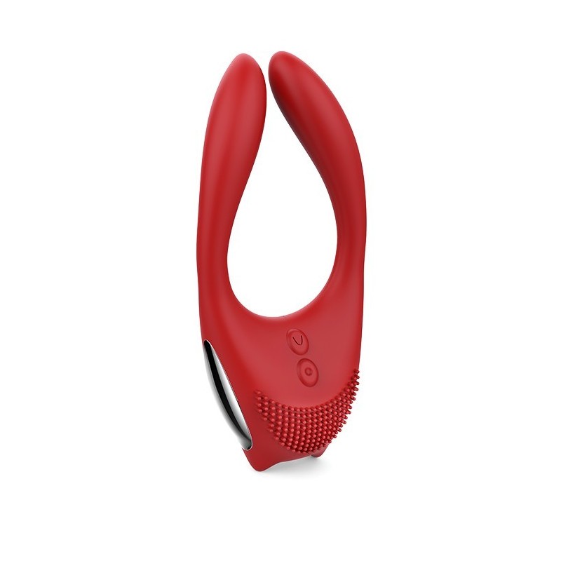 RED REVOLUTION EROS. Vibrador doble parejas, 2 motores. Control Remoto. Recargable