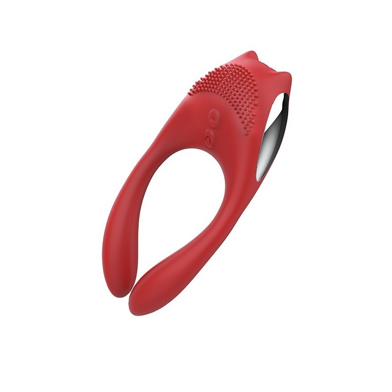 RED REVOLUTION EROS. Vibrador doble parejas, 2 motores. Control Remoto. Recargable
