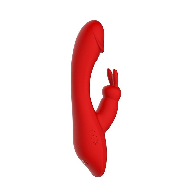 ROTE REVOLUTION ARTEMIS. Doppelter Kaninchenvibrator, 2 Motoren. Wiederaufladbar