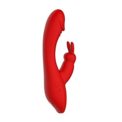 RED REVOLUTION ARTEMIS. Vibrador rabbit doble, 2 motores. Recargable