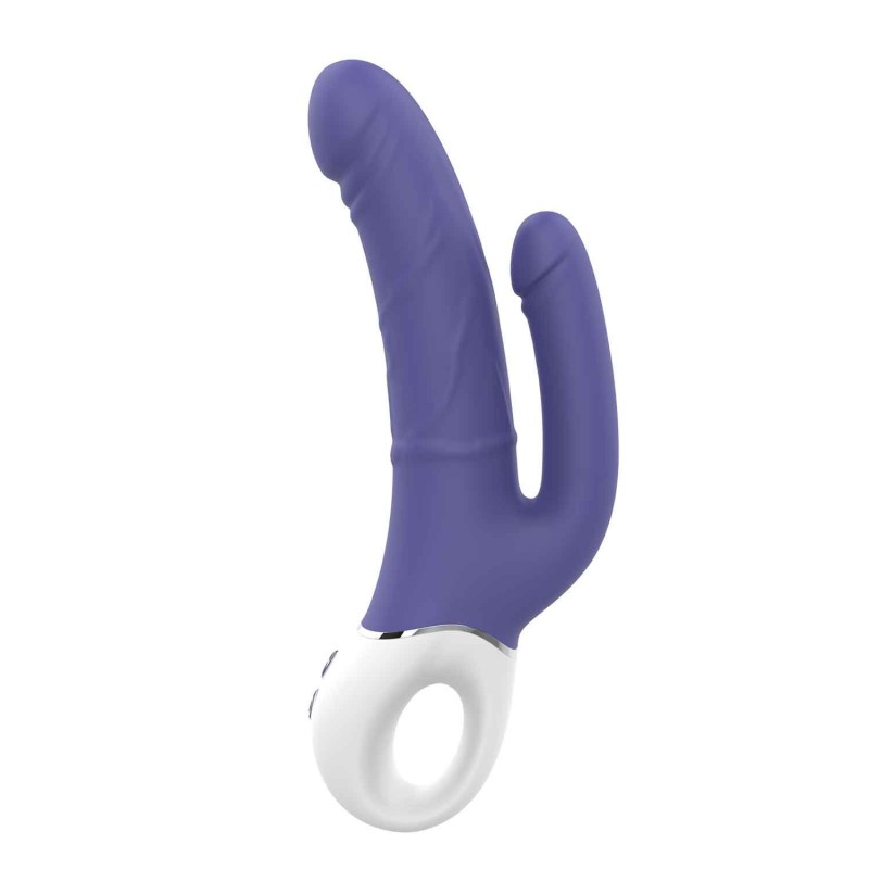 VIBES D’AMOUR DOUBLE PLAISIR. Double vibrateur, 2 moteurs. Rechargeable