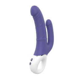 SCHWINGUNGEN DER LIEBE DOPPELTES VERGNÜGEN. Doppelvibrator, 2 Motoren. Wiederaufladbar