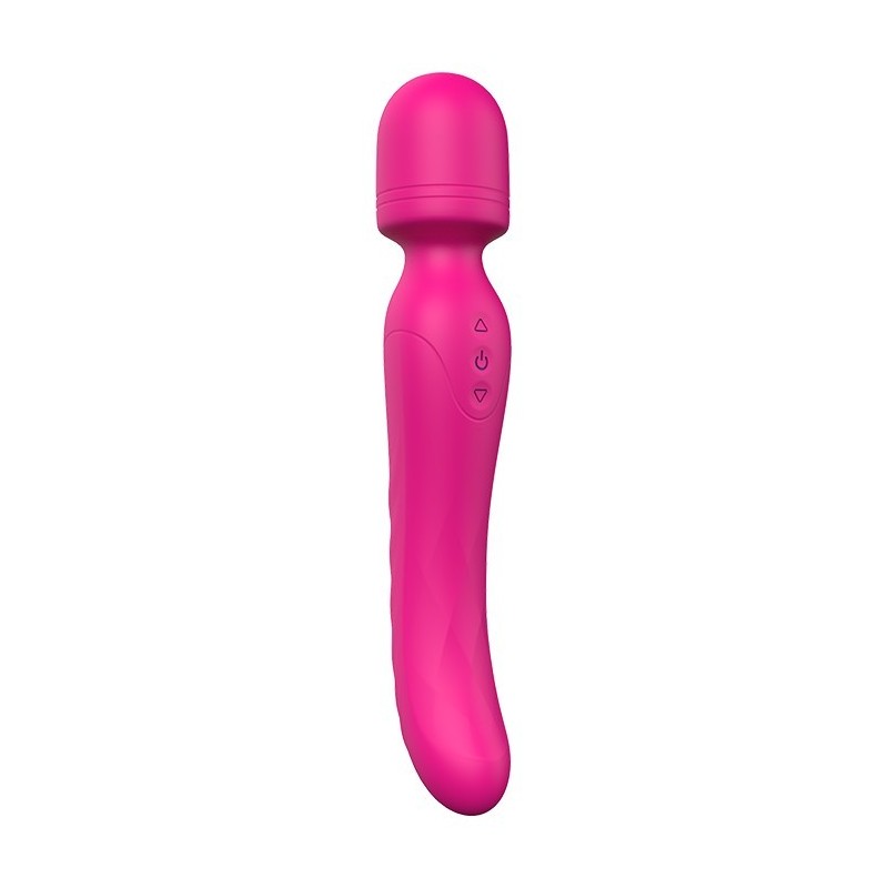 VIBRAZIONI D'AMORE CHE RISCALDANO BODYWAND. Doppio vibratore, 2 motori. Calore. Ricaricabile